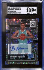 2022-23 Panini Donruss Optic Bryce McGowens #239 Holo Fast Break Prizm SGC 9/10