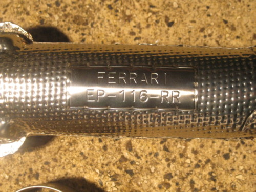 Ferrari 456 GT / M  - RH Exhaust Extension Pipe, NEW # 169296