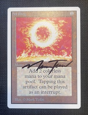 太陽の指輪/Sol Ring LEB CGC7 SIGNED 太陽の指輪/Sol Ring LEB CGC7 SIGNED 太陽の指輪/Sol Ring LEB