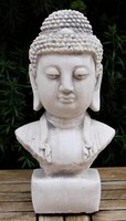 Dekofigur Deko Figur Skulptur Statue BüSte Gartendeko Buddha H 31 Cm Aus Beton
