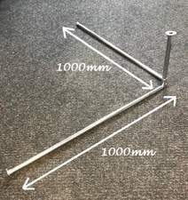 Fitting Room Curve Corner Rail Hanging Shop Changing Rooms Tube Wall Mount New 