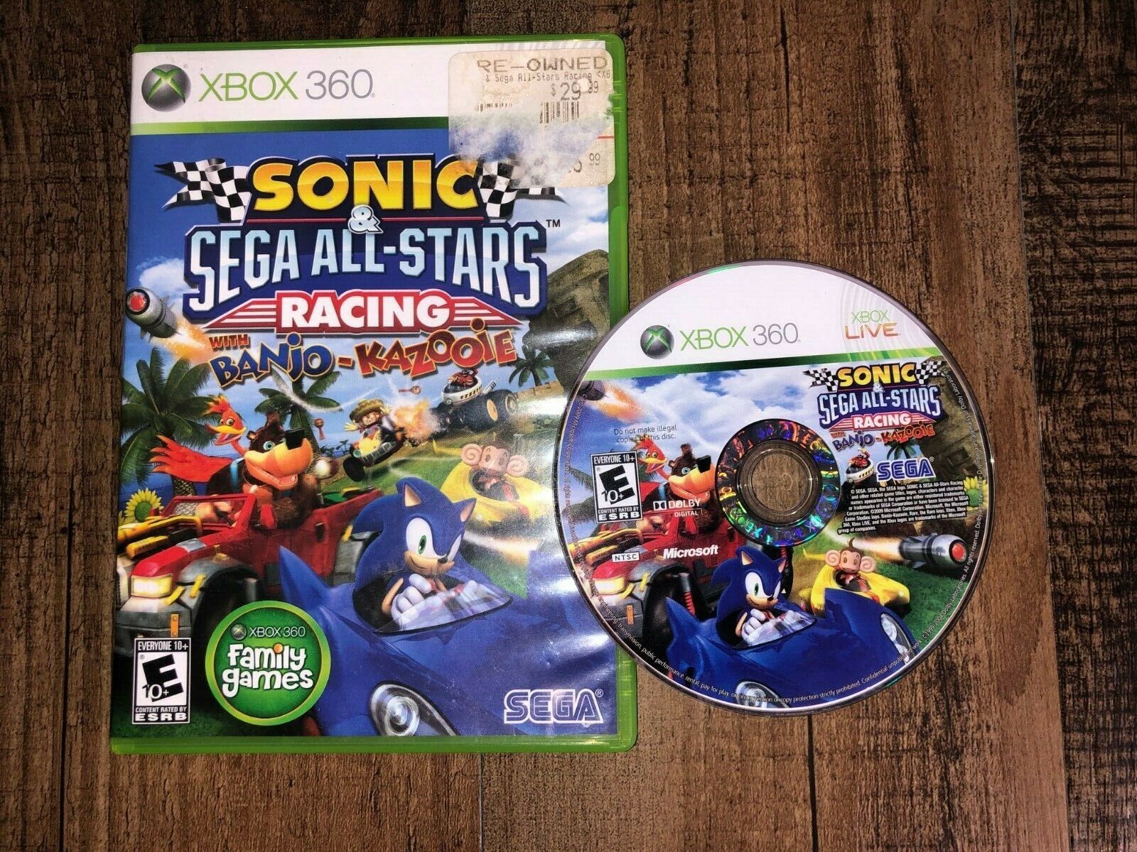 Sonic & Sega All-Stars Racing - Xbox 360