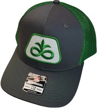 PIONEER SEED Patch on Richardson 112 Trucker Hat Snapback Charcoal/Green