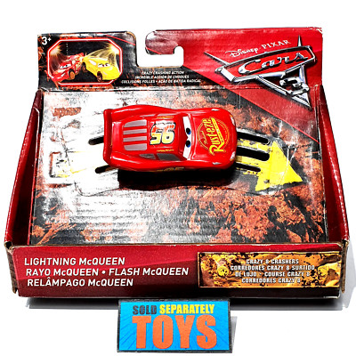 Disney Pixar Cars 3 LIGHTNING McQUEEN Crazy 8 crashers Crashing action NEW