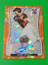Sammy Infante 2020 Leaf Metal Draft Orange Crystals Auto 2/3 , Nationals