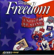 Print Artist Freedom PC CD design patriotic America flags stars stripes projects