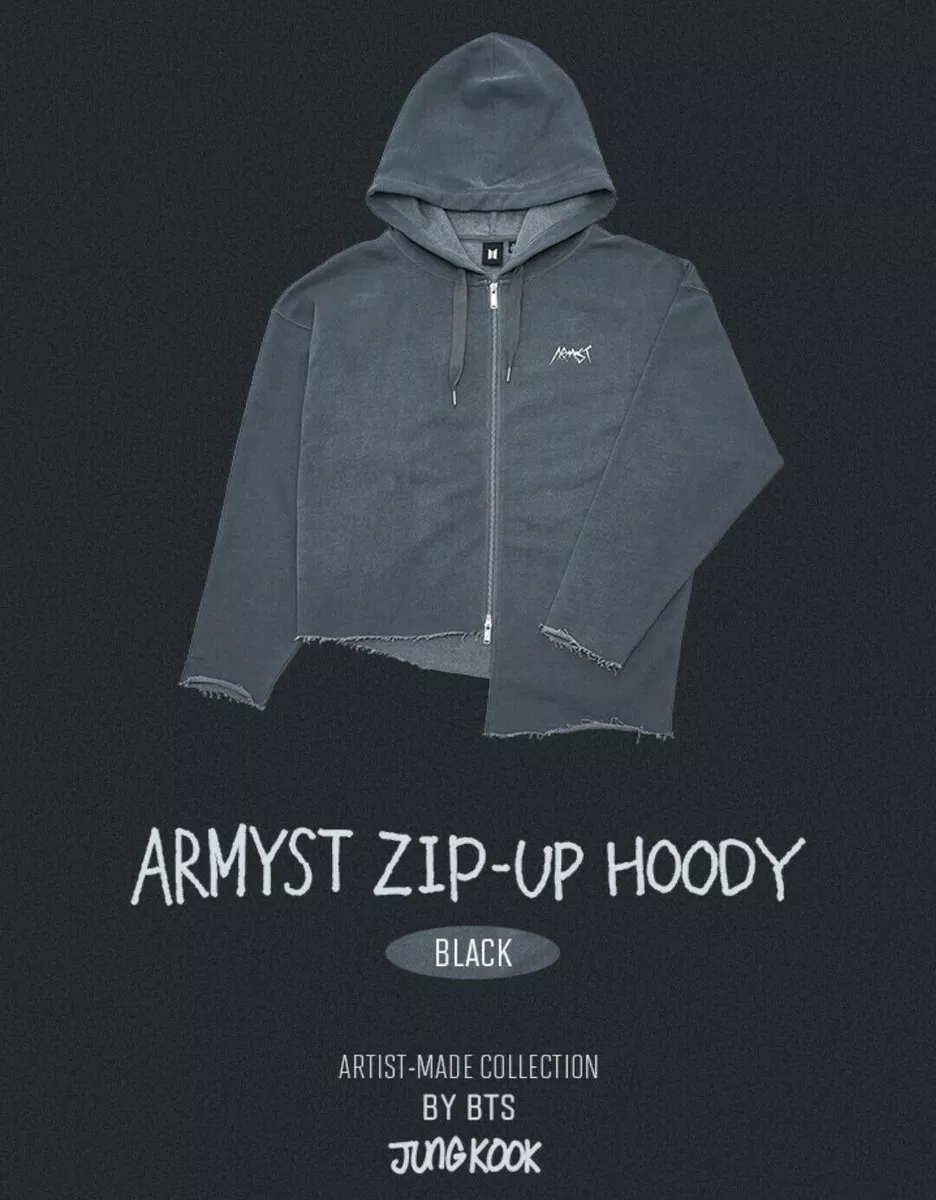 1st Jungkook OFFICIAL Hoody Zip Up BTS ARTIST MADE COLLECTION BY BTS in hand