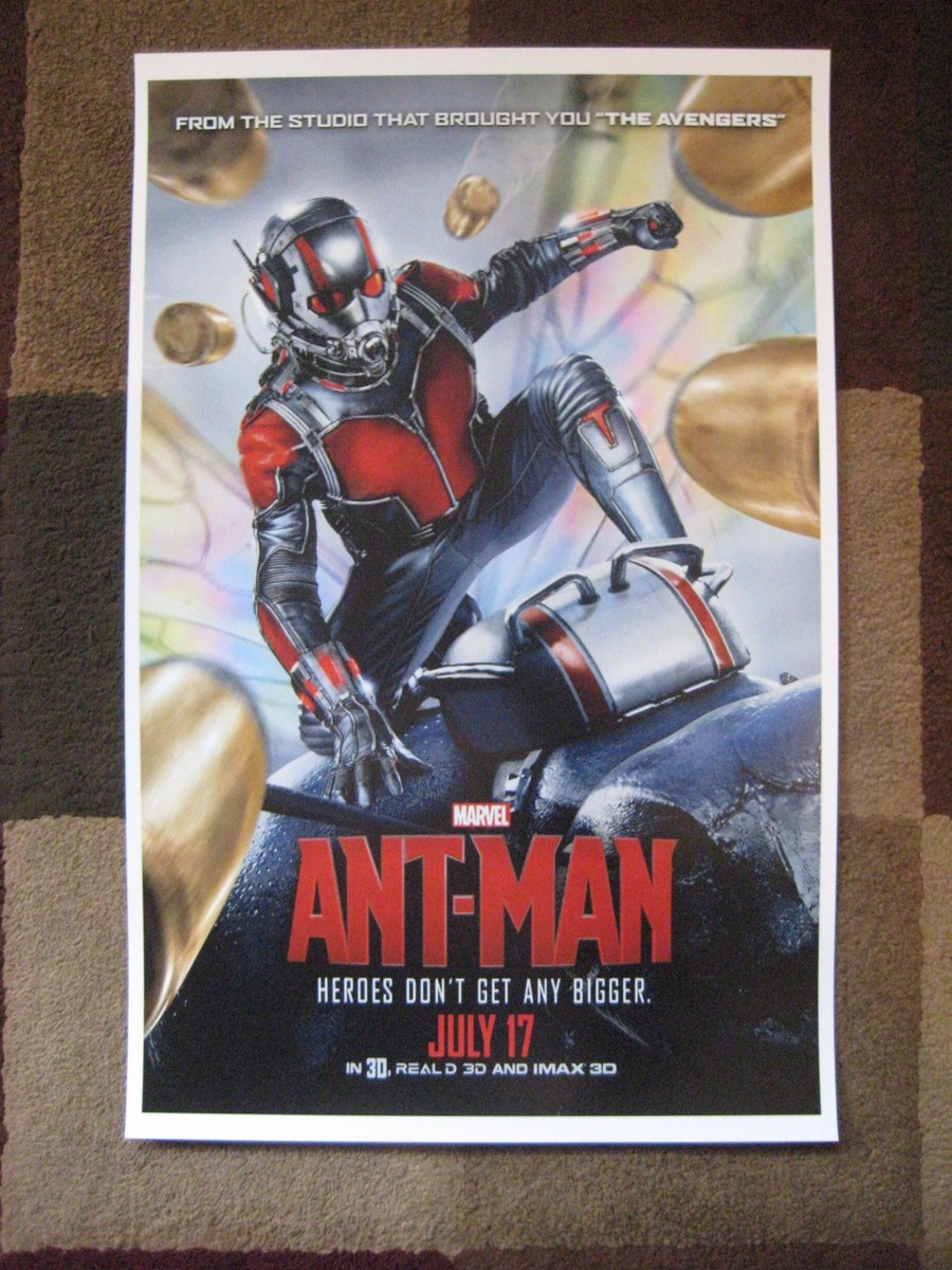 MCU ポスター 2015 Marvel Ant-Man Movie Poster 11x17 Paul Rudd Scott Lang MCU | eBay