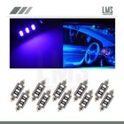 10X Blue Replace 41mm 3-Smd-5730 Led Festoon Car Interior Lights Working Bulbs