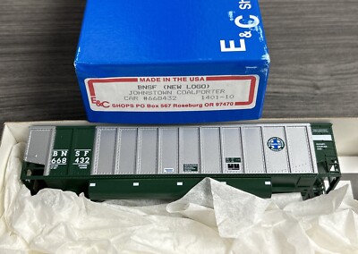 E&C Shops HO Kit #1401-10 Johnstown Coalporter BNSF #668432 NOS!