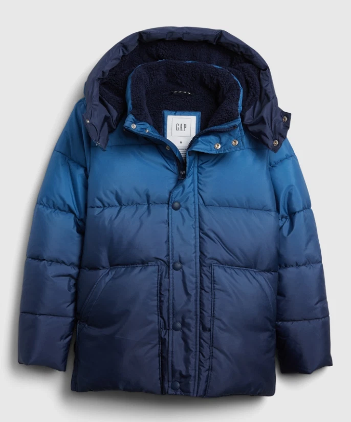 Gap Kids Cold Control Max Warmest Puffer Coat Jacket Blue - XL - *NEW with Tags*