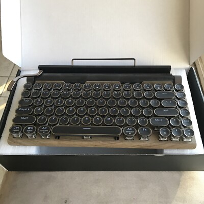 Taiahiro ML-918 Retro Mechanical Bluetooth Keyboard NEW Open Box