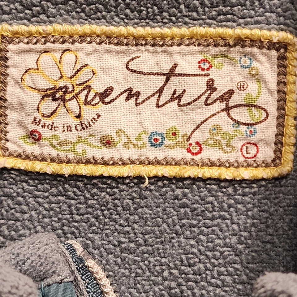 Colete Sherpa Forro Externo Tamanho G Feminino Verde-azulado Bolsos Camponês Ocidental Boho - Imagem 3 de 4