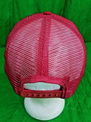 Snap-on Tools Hat VTG USA Patch Trucker Mesh Wrench Red  display picture 1