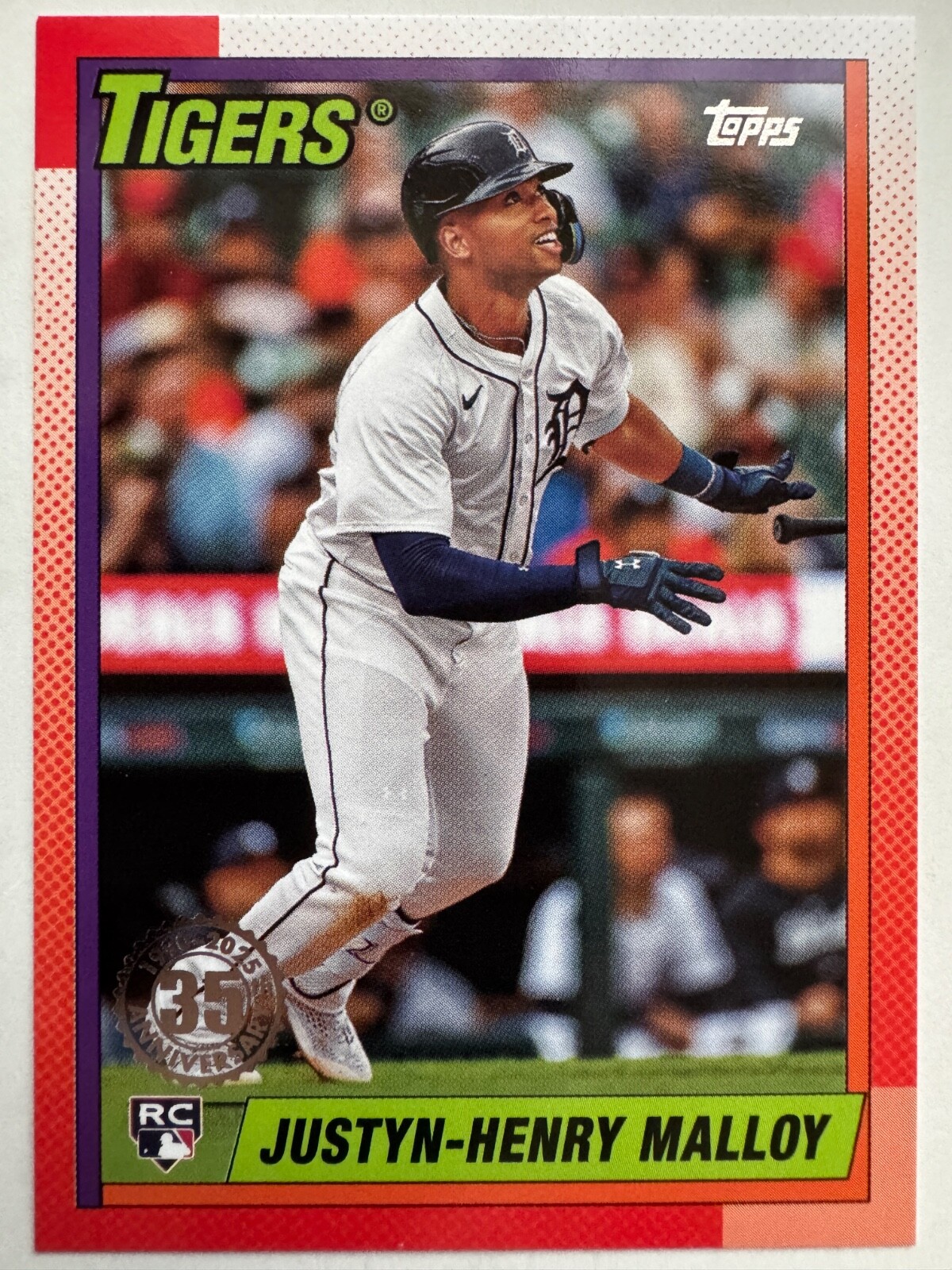 2025 Topps Series 1 Justyn-Henry Malloy Detroit Tigers 1990 #T90-22