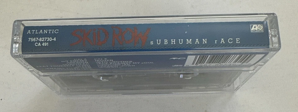 Skid Row Subhuman Race Cassette Tape Heavy Metal VG+ / M Condition - Image 4 of 4