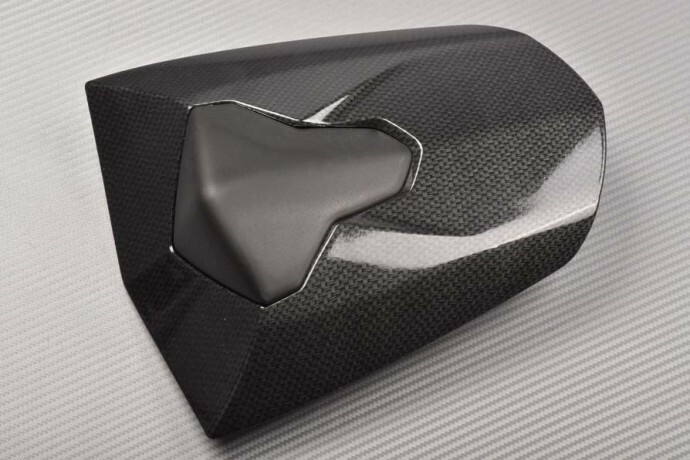 Capot de selle carbone Triumph Daytona 675 H67 2013-2017, dosseret solo rigide noir