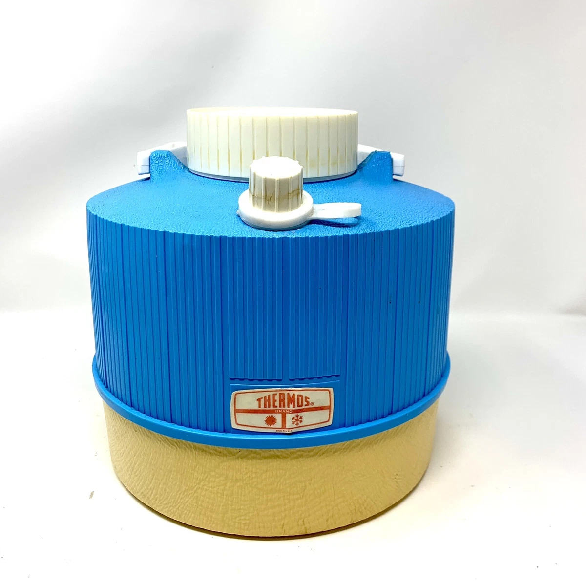 Thermos One Gallon Water Cooler Vintage 1970s Picnic Cooler Blue
