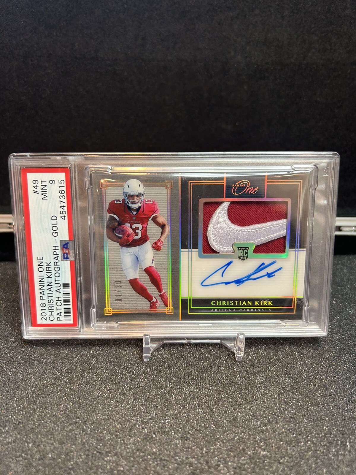 Christian Kirk Panini One #49 Patch Autograph-Gold