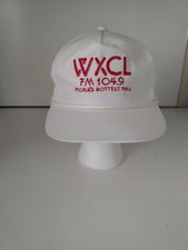 Vintage WXCL The Wolf FM 104.9 Peoria, IL Snap Back Hat, Used.