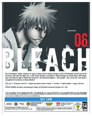 Bleach Set 6 BLURAY (Eps #140-167) | eBay