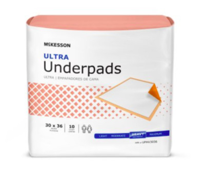100ct 30x36 Underpads Disposable Pads Incontinence McKesson Potty Training Crib