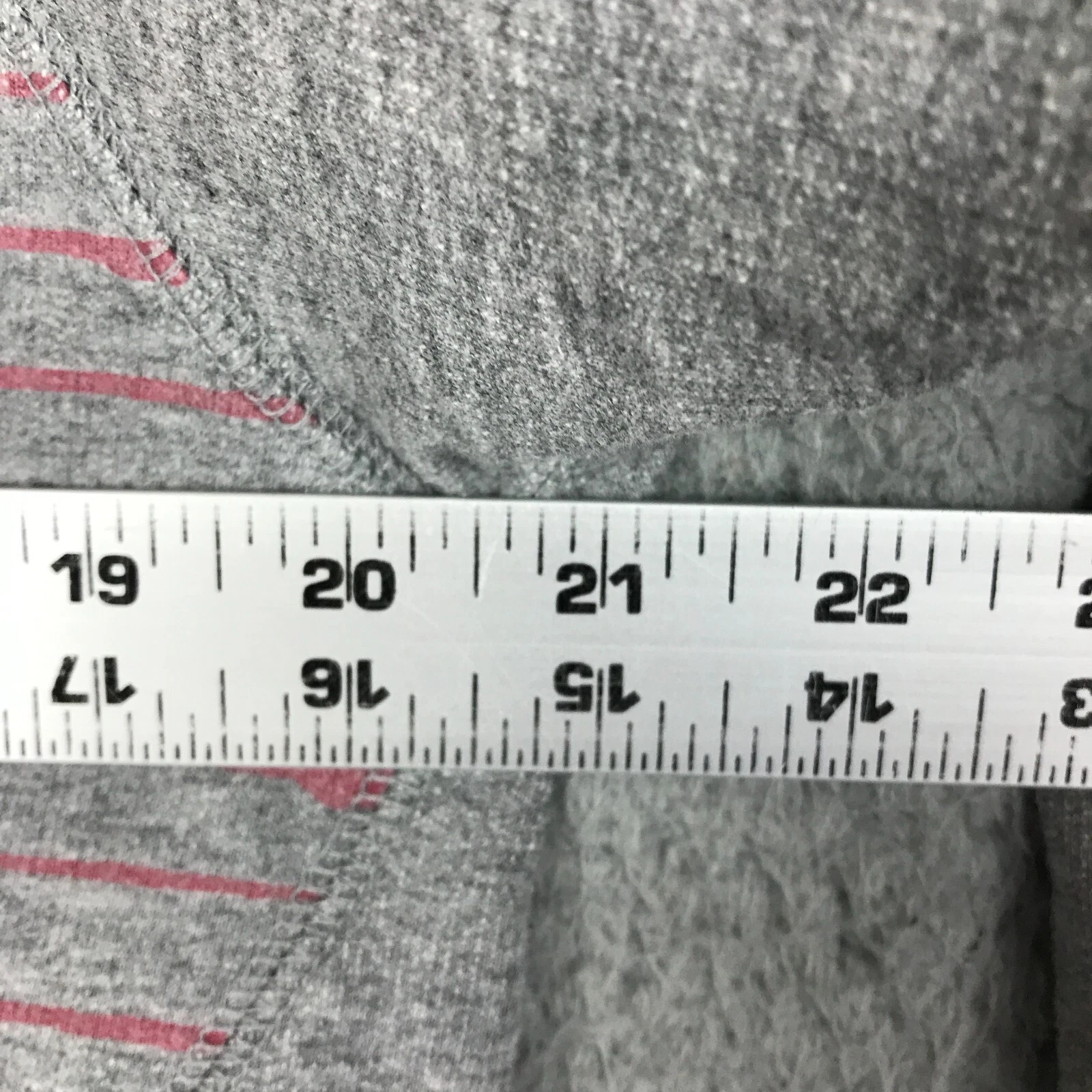 UNDERCOVER Felpa con cappuccio DKNY donna jeans manica lunga pullover grigio pile taglia L