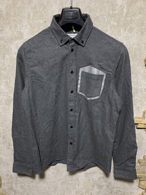OAMC Over All Master Cloth Wool Gray Button Shirt Pocket Size L-M
