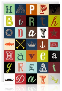 Homme Joyeux Anniversaire Carte De Vœux Feuille D Argent Atb5009 Moderne Ebay