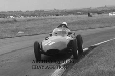 Vanwall factory racer Stirling Moss 1957 British Grand Prix Formula 1 first win