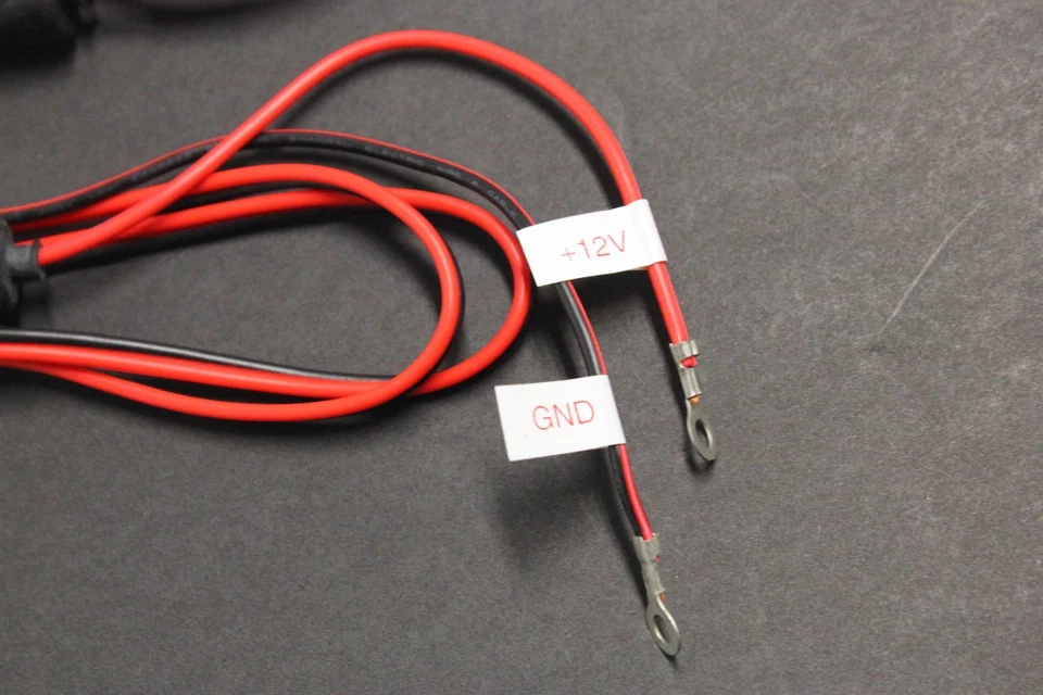 2 Piezas CABLE DE ALIMENTACIÓN 12 Voltios con Portafusibles 2A Cable Automático 3FT (38 PULGADAS) Foto 3 de 4