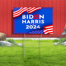 Biden Harris 2024 Yard Sign, Coroplast Biden for President