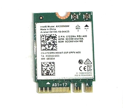 7CDRN Dell Intel Dual Band Wireless AX200NGW 2x2 Bluetooth 5.0 vPro NEW!~