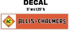 Allis Chalmers Rectangular Vinyl Decal