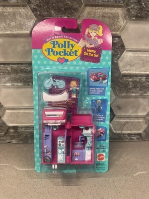 Vtg Out N About Polly Pocket Home on Go Vehicle Camper Set Bluebird 1994 11969