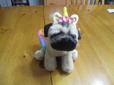 GUND Doug The Pug Unicorn Tutu 9-Inch Plush Rainbow Stuffed Animal Dog Pet