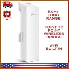 TP Link Long Range Outdoor WiFi Extender Point to Wireless Point Bridge 2.4GHz