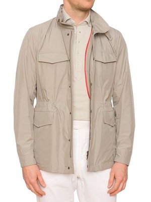 KITON KIRED ''Flip'' Grege Parka Field Jacket EU 50 NEW US M