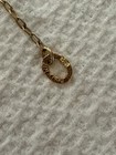 Krementz 14k Gold Overlay Cross Pendant Necklace Cable Chain Spring Ring Closure — photo 2