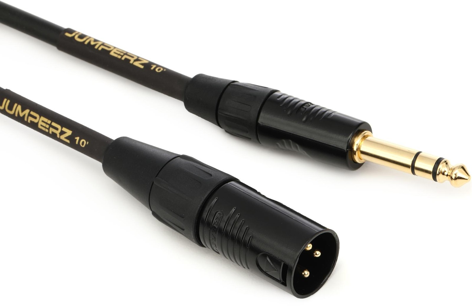 Соединительный кабель JUMPERZ JGTRSXM-10 Gold TRS-XLRM длиной 10 футов 7890₽