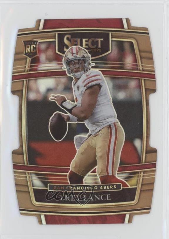 2021 Panini Select Concourse Copper Prizm Die-Cut 165/199 Trey Lance #45 10ek