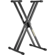 Hercules Stands EZ Lok Double Keyboard Stand