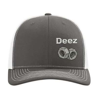 Deez Embroidered Adjustable Hat, Trucker Cap for Unisex Breathable Mesh Design