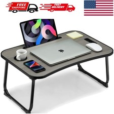 Laptop Lap Desk, Portable Large Laptop Desk for Bed, Up to 17 in Lap Table wi...