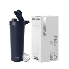 Stainless Steel Shaker Bottle with 24oz  Metal Insulated Cup for Protein Mix...