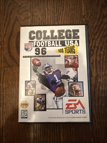 College Football USA 96 (Sega Genesis, 1995) con manuale - Foto 1 di 4