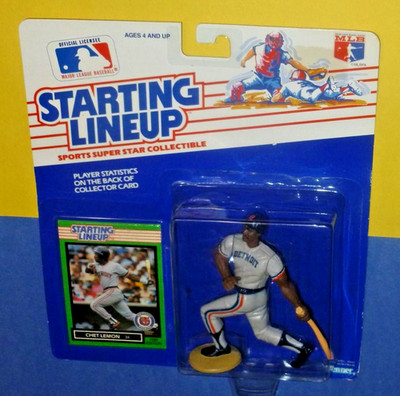 1989 CHET LEMON Detroit Tigers #34 Rookie sole Starting Lineup