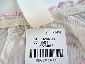 VICTORIA'S SECRET PINK Cheeky Panty S M L XL Leopard NWT Flutter Ruffle Mesh VS