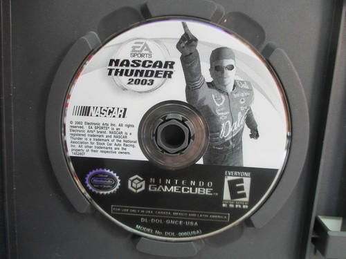 2002 EA Sports Nascar Thunder 2003 Nintendo GameCube Disc w/ Manual - Tested - Picture 4 of 6