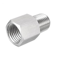 Pipe to Fitting Adapter 1/4 PT Male Pipe M14X1.5 Female Pipe